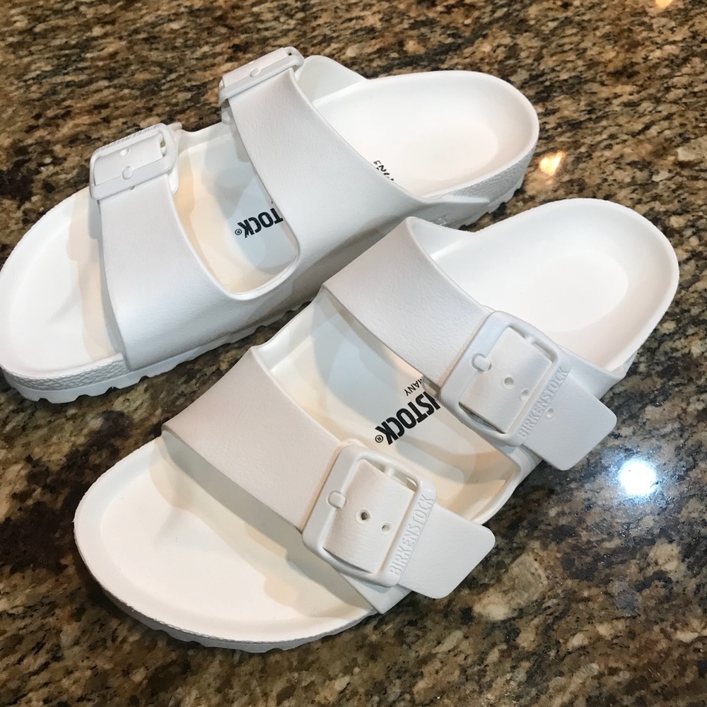 White Birkenstocks w/ Box
